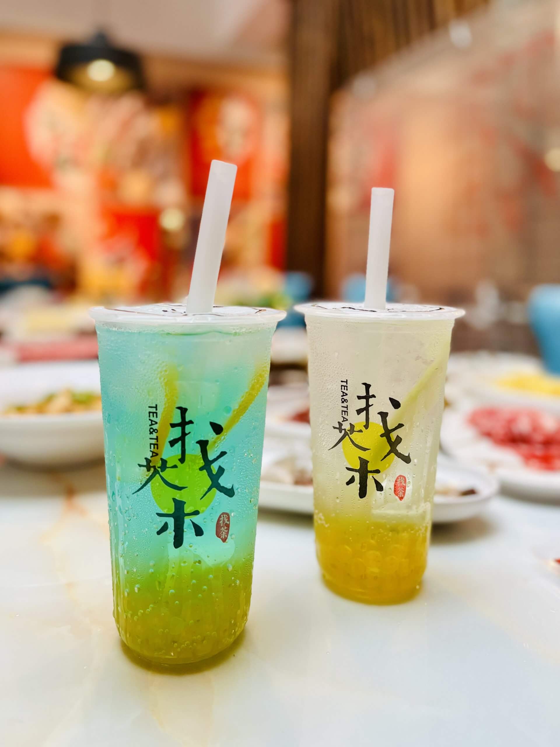 bubble tea at Chinese hotpot restaurant Hot and Hot